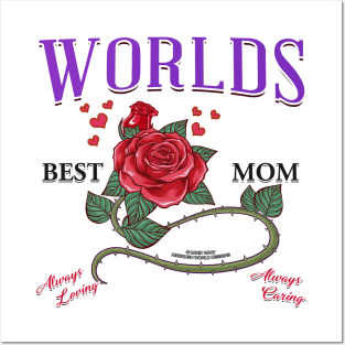 World's Best Mom Mothers Day Novelty Gift Posters and Art